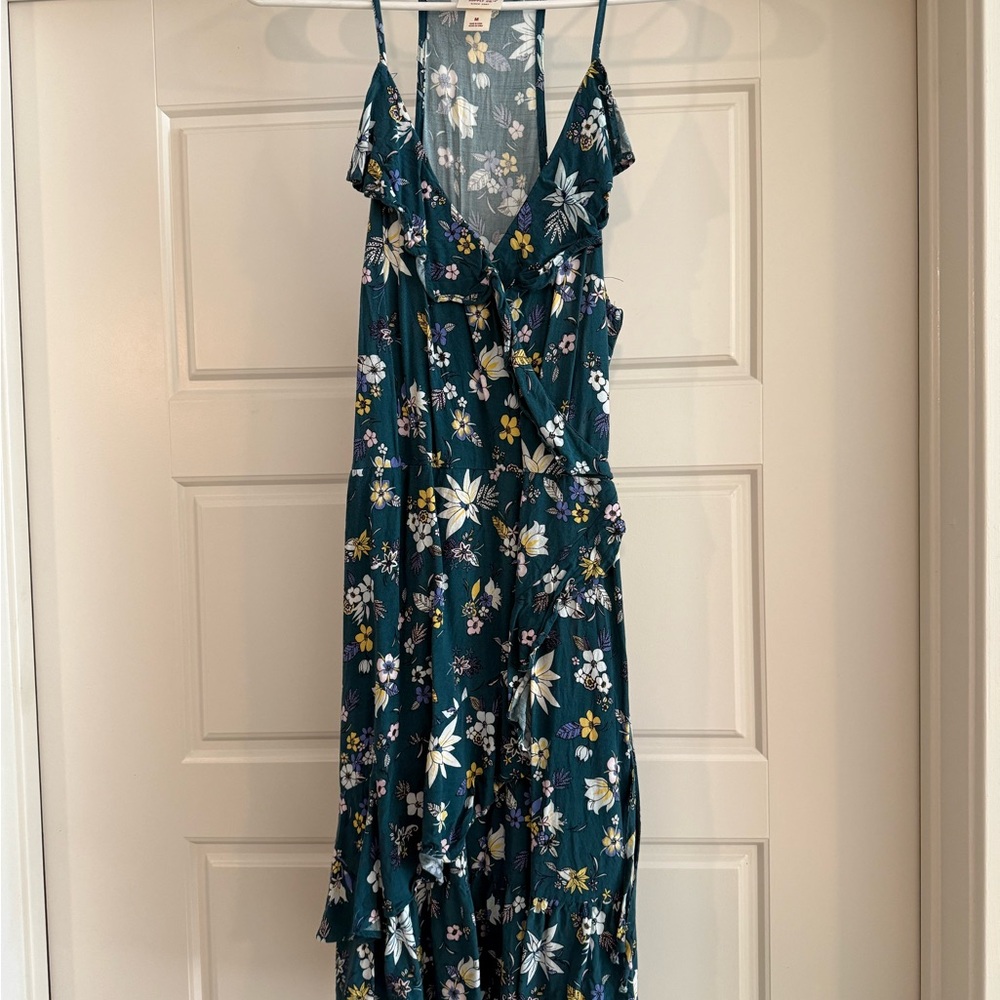 Floral Maxi Dress with Ruffle Details